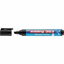 Набор маркеров edding 383, для флипчартов Cap-off, скошенный наконечник, 1-5 мм, 4 цвета